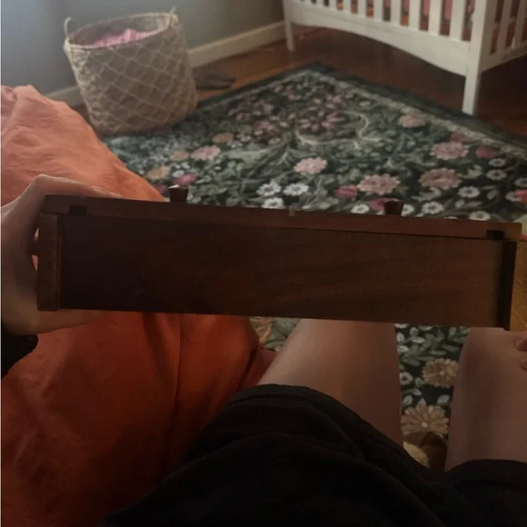 Vintage Wooden Wall Rack With Two Drawers - Picture 2 of 11